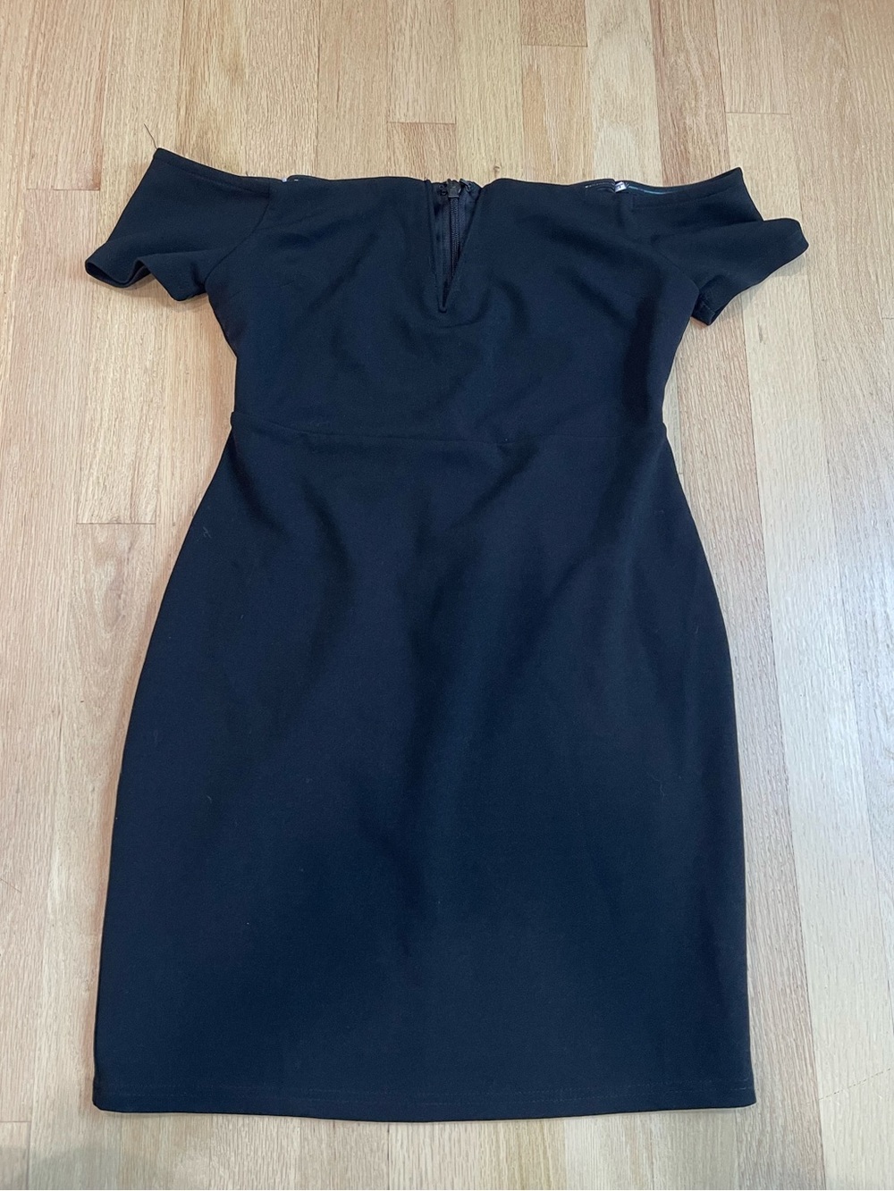Lulu's Black One-Shoulder Cocktail Dress
